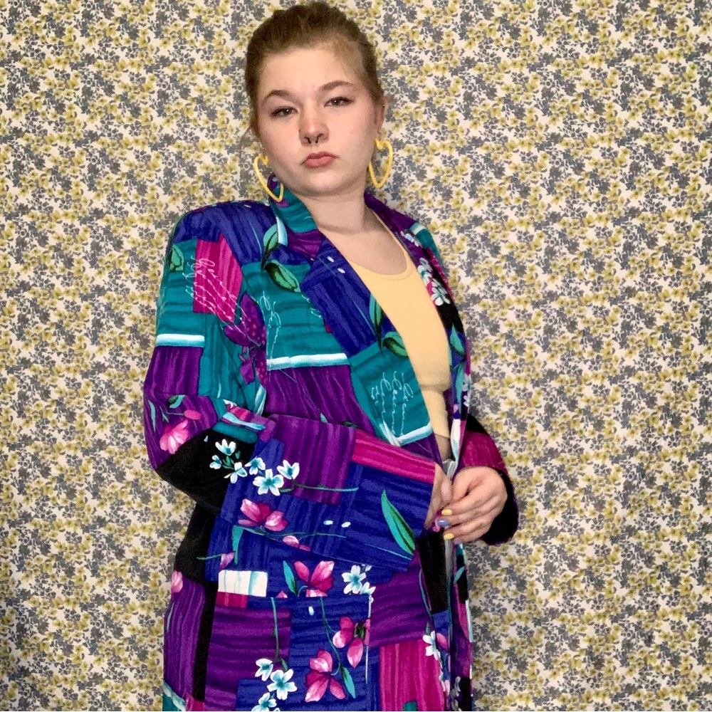 Vintage 80's/90's Maximalist Willow Ridge Blazer With… Gem